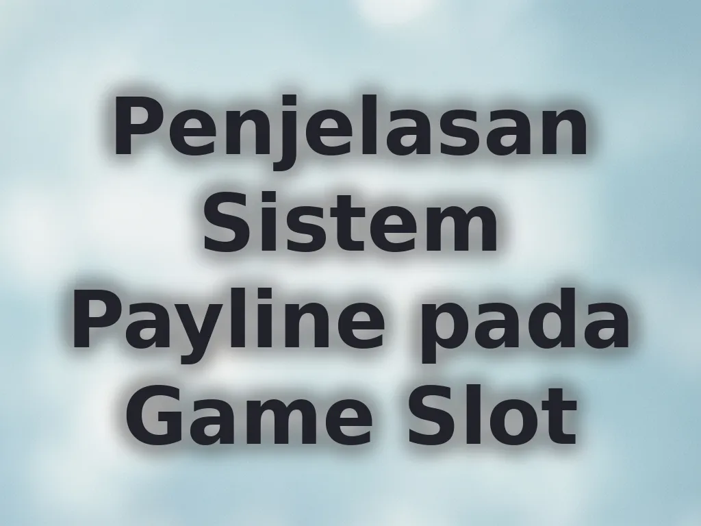 Penjelasan Sistem Payline pada Game Slot